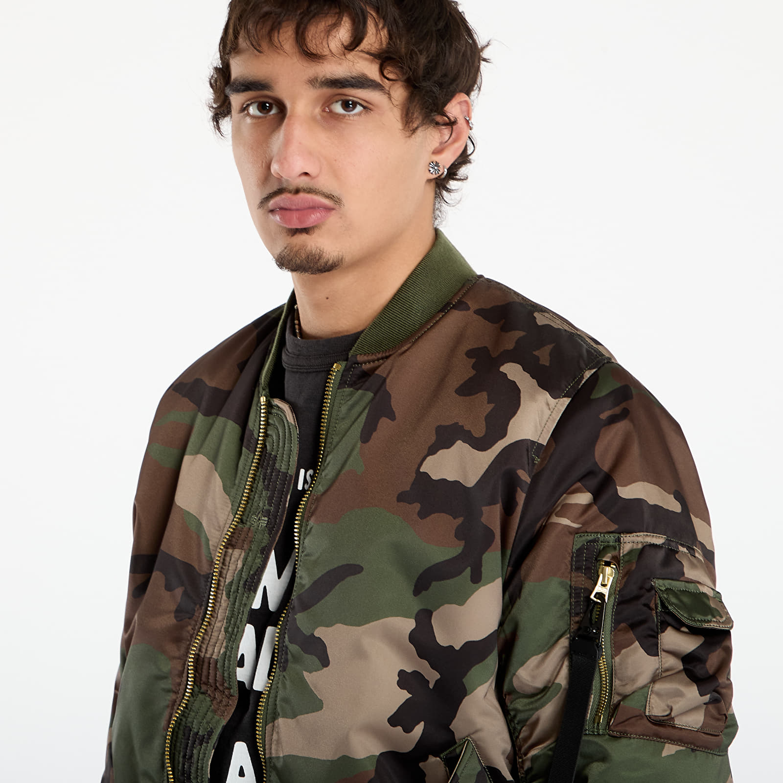 Miesten takit Alpha Industries MA-1 Base Flight Jacket Camo Wdl Camo 65