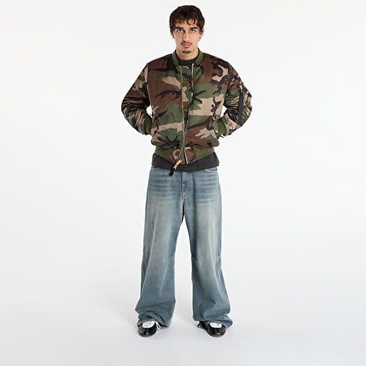 Alpha Industries MA-1 Base Flight Jacket Camo Wdl Camo 65 | Queens