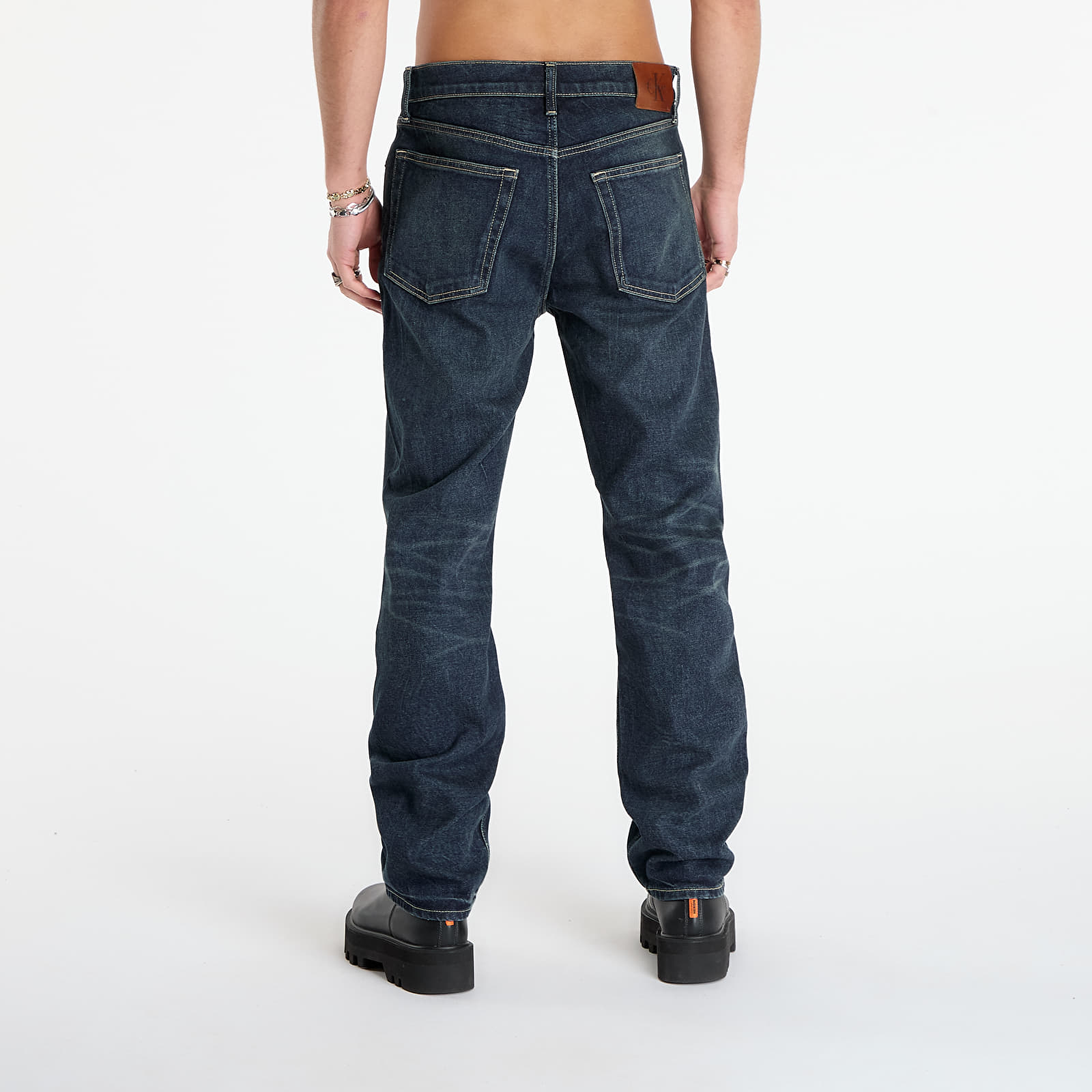 Pánske jeans  Calvin Klein Jeans Standart Straight Gilded Jeans Blue
