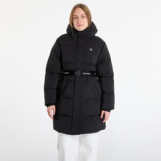 Mantel Calvin Klein Jeans Belted Midweight Coat Black