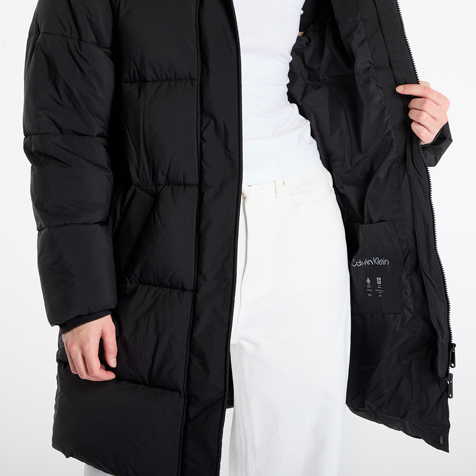 Γυναικεία παλτά Calvin Klein Jeans Belted Midweight Coat Black