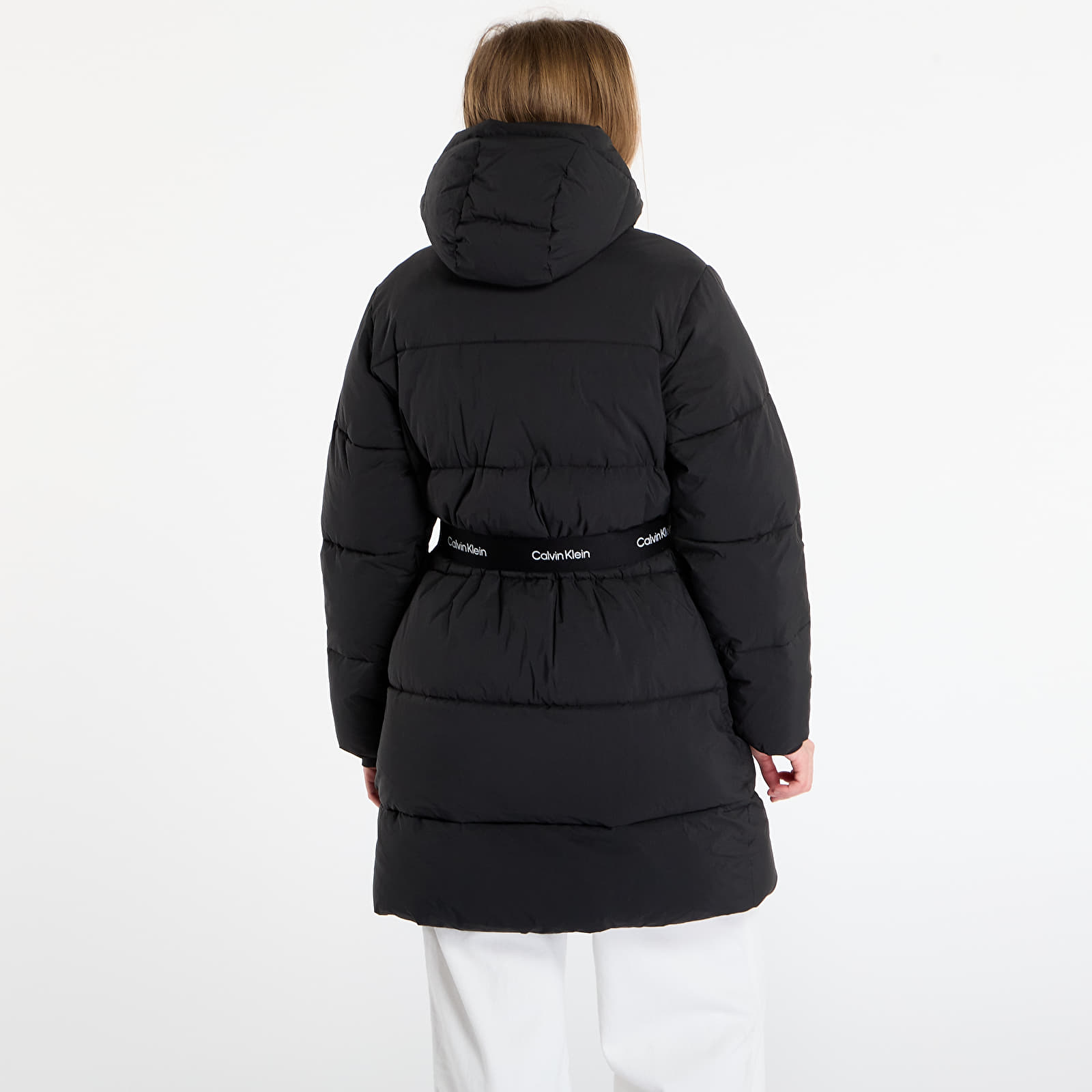 Γυναικεία παλτά Calvin Klein Jeans Belted Midweight Coat Black