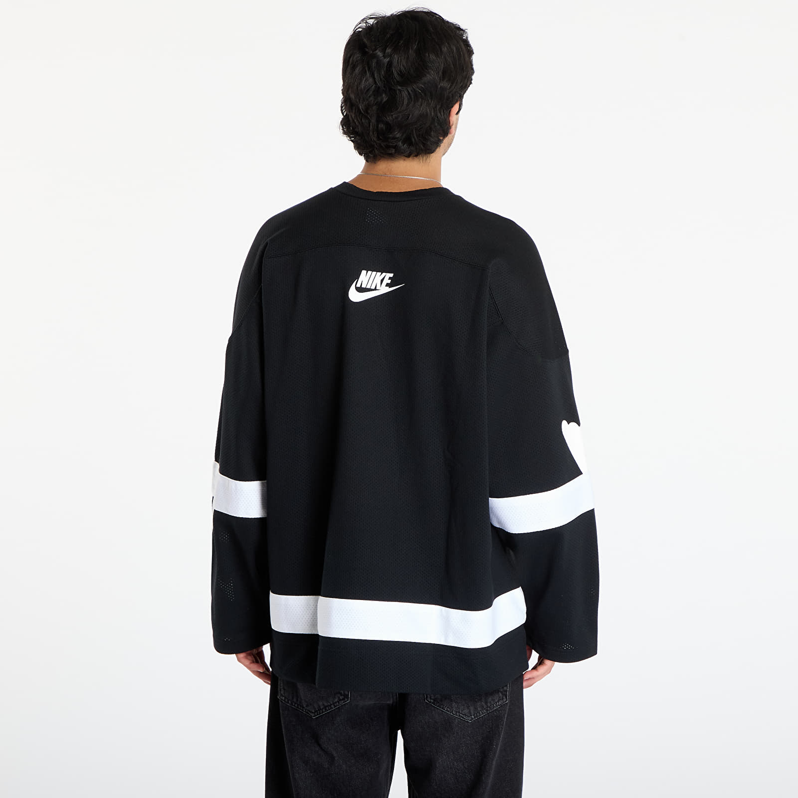 Men's Jerseys Nike Sportswear Club Men's Hockey Jersey Black/ White/ White