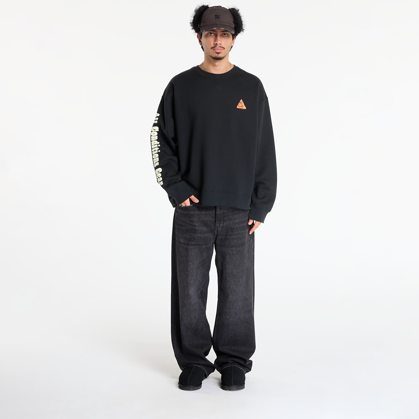 Herren-Sweatshirts Nike ACG "Tuff Fleece" Crew-Neck Black