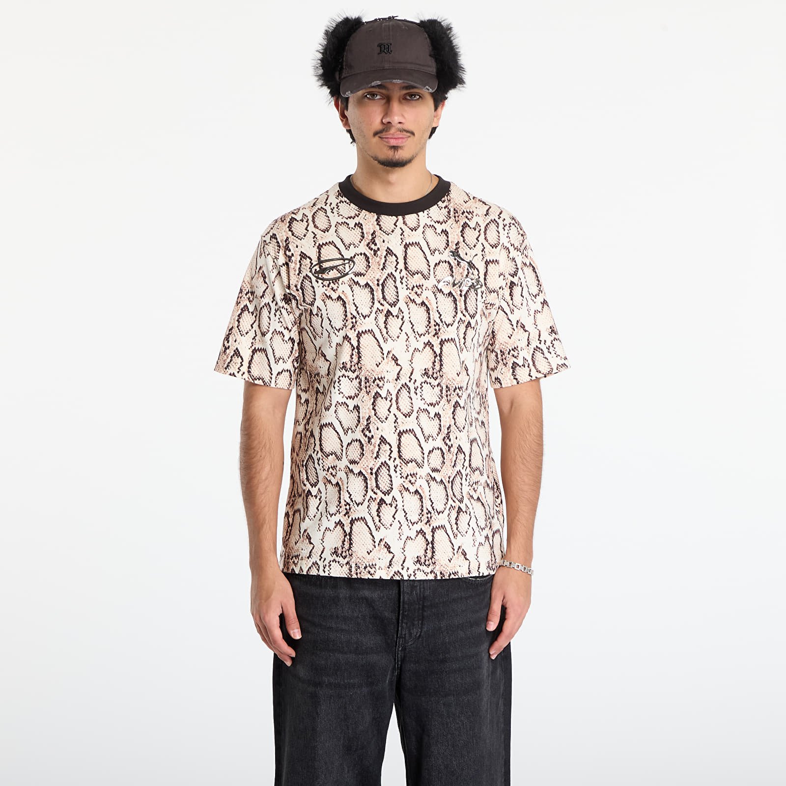 T-shirty męskie Puma x A$AP ROCKY Snakeskin Tee Frosted Ivory AOP