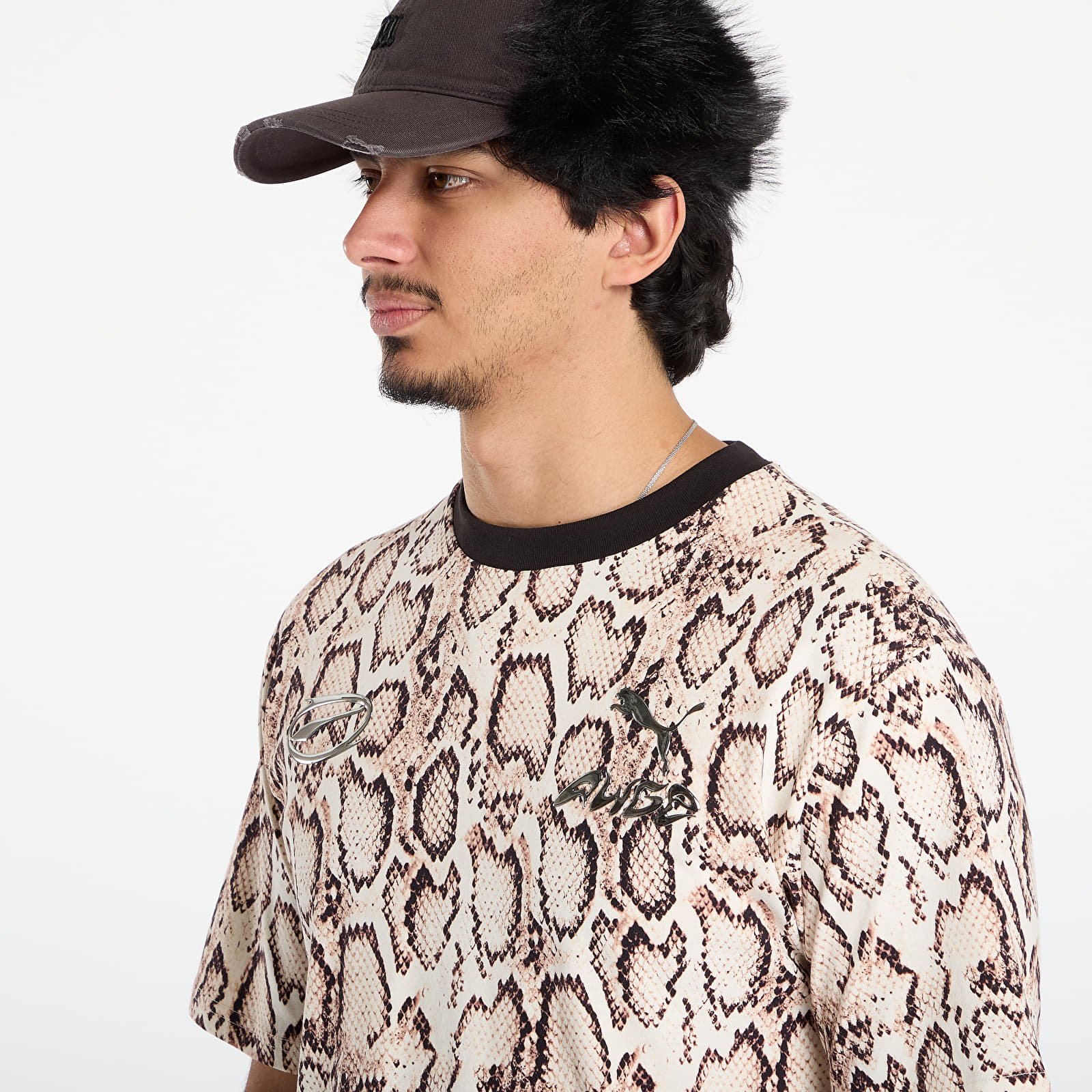 T-shirty męskie Puma x A$AP ROCKY Snakeskin Tee Frosted Ivory AOP