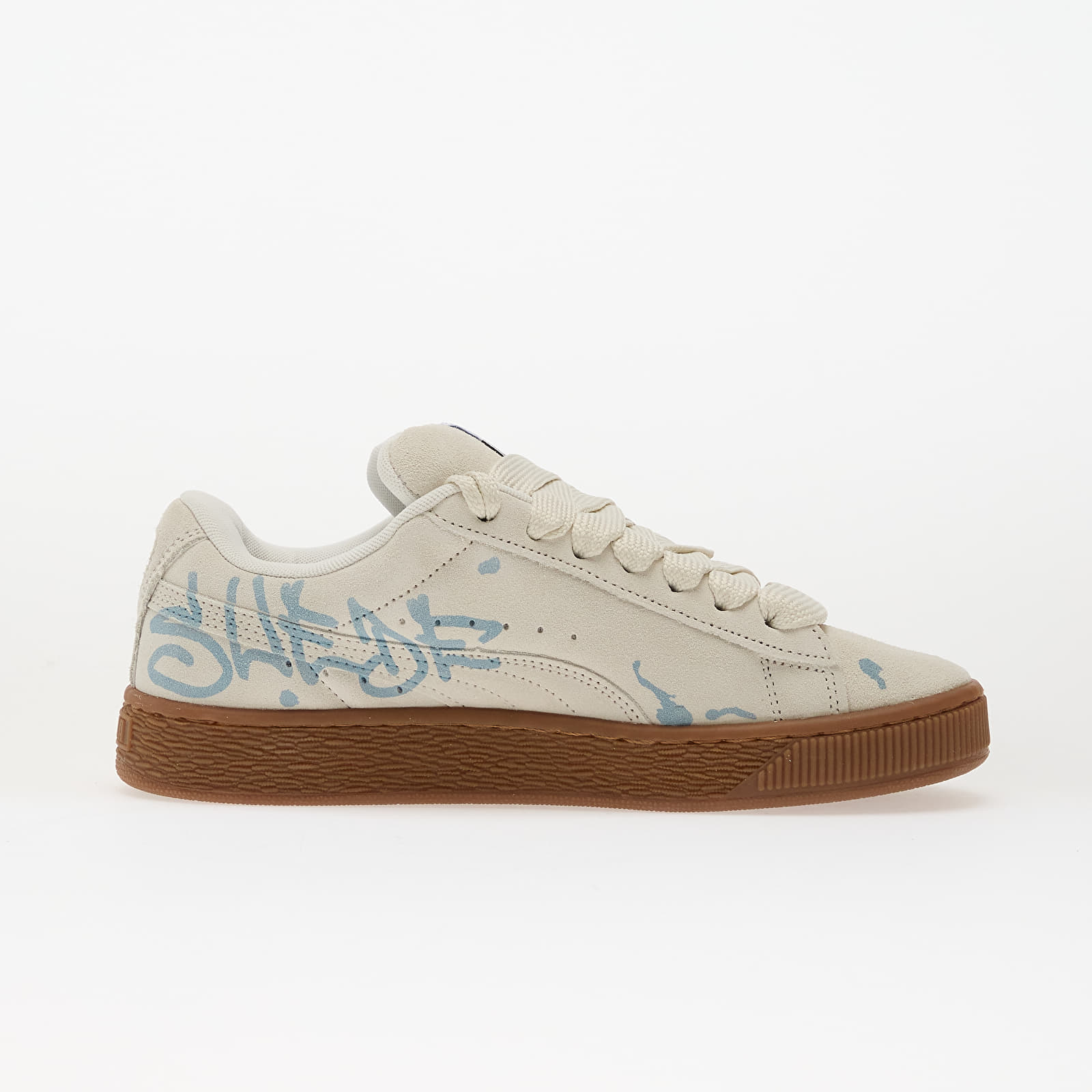 Încălțăminte și sneakerși pentru bărbați Puma Suede XL Splatters Vapor Gray-Gum
