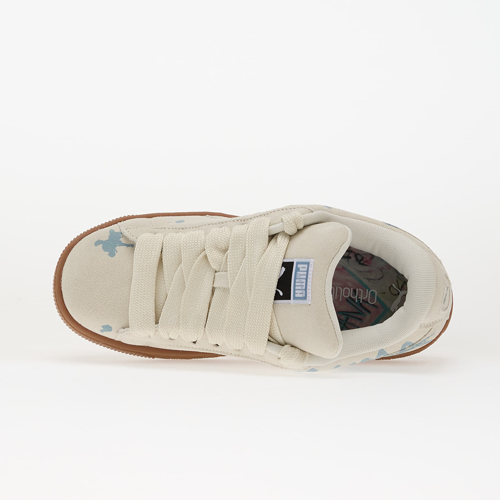 Încălțăminte și sneakerși pentru bărbați Puma Suede XL Splatters Vapor Gray-Gum