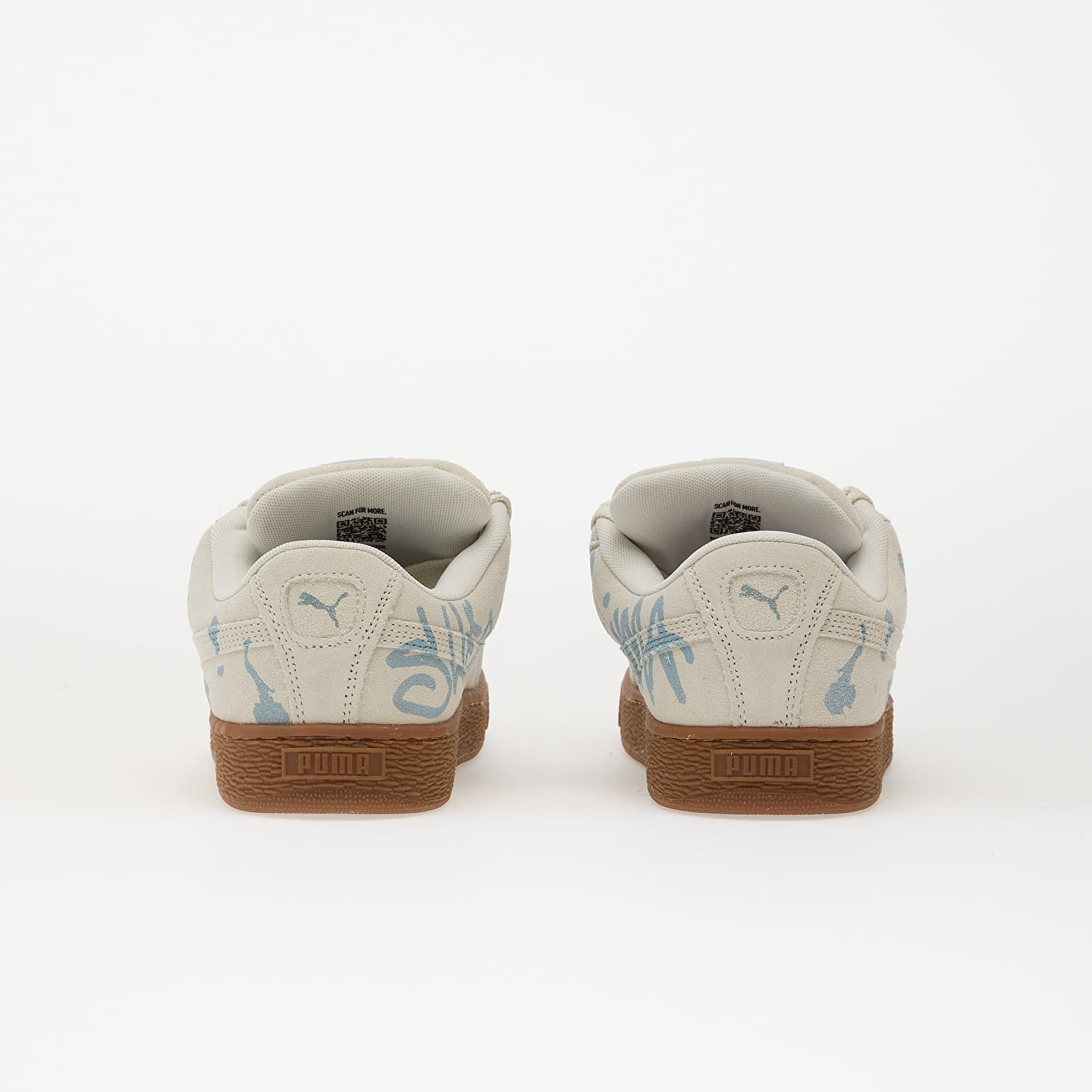 Încălțăminte și sneakerși pentru bărbați Puma Suede XL Splatters Vapor Gray-Gum