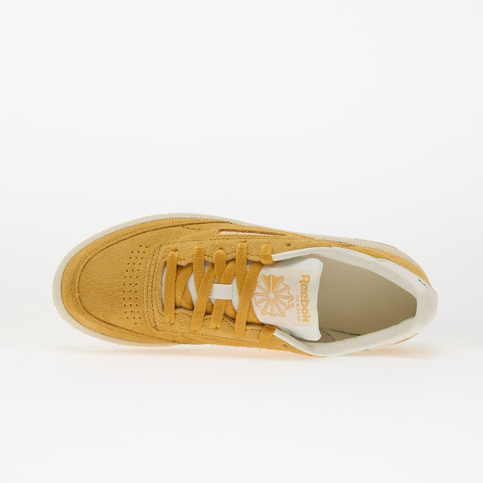 Women's sneakers and shoes Reebok Club C 85 Gritgold/ Chalk/ Upgradegreen