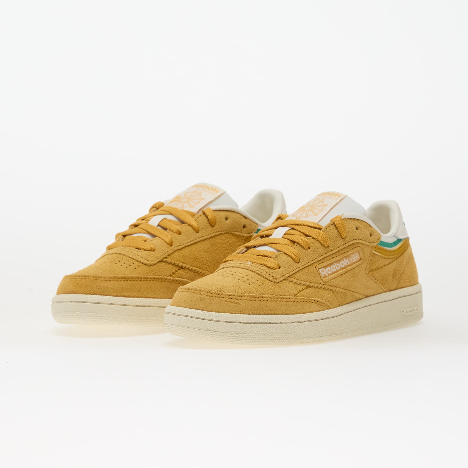 Women's sneakers and shoes Reebok Club C 85 Gritgold/ Chalk/ Upgradegreen
