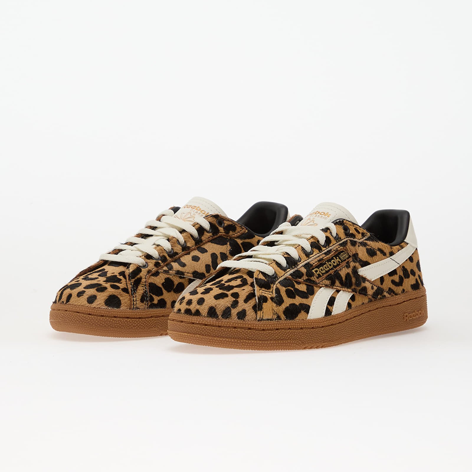 Încălțăminte și sneakerși pentru femei Reebok Club C Grounds Uk Cheetah/ Cheetah/ Chalk