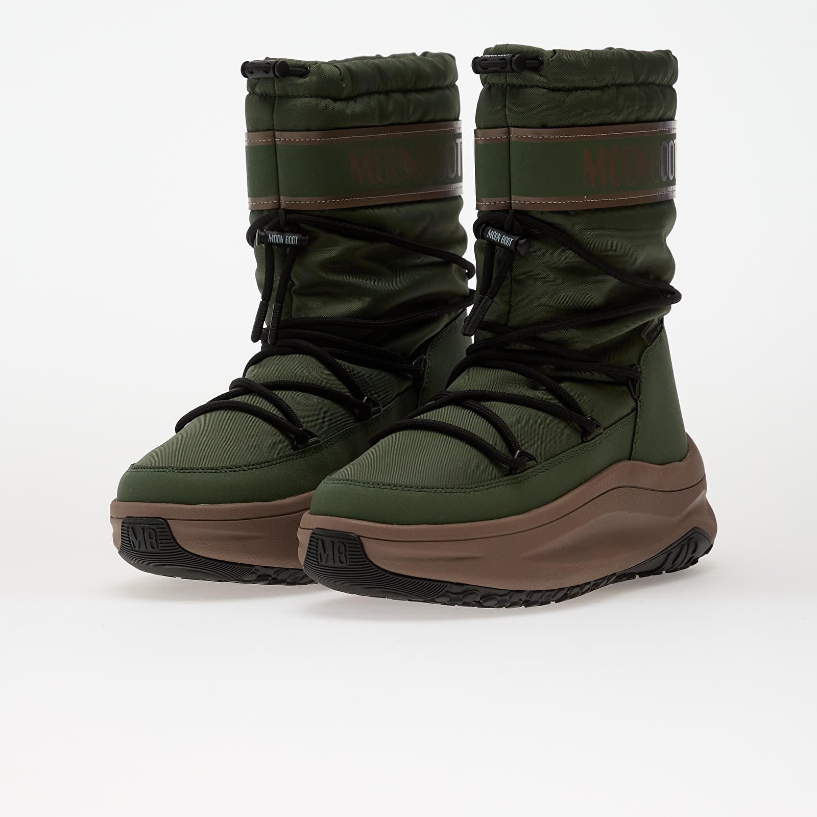 Încălțăminte și sneakerși pentru bărbați Moon Boot Moon247 Polar Wp Forest Green