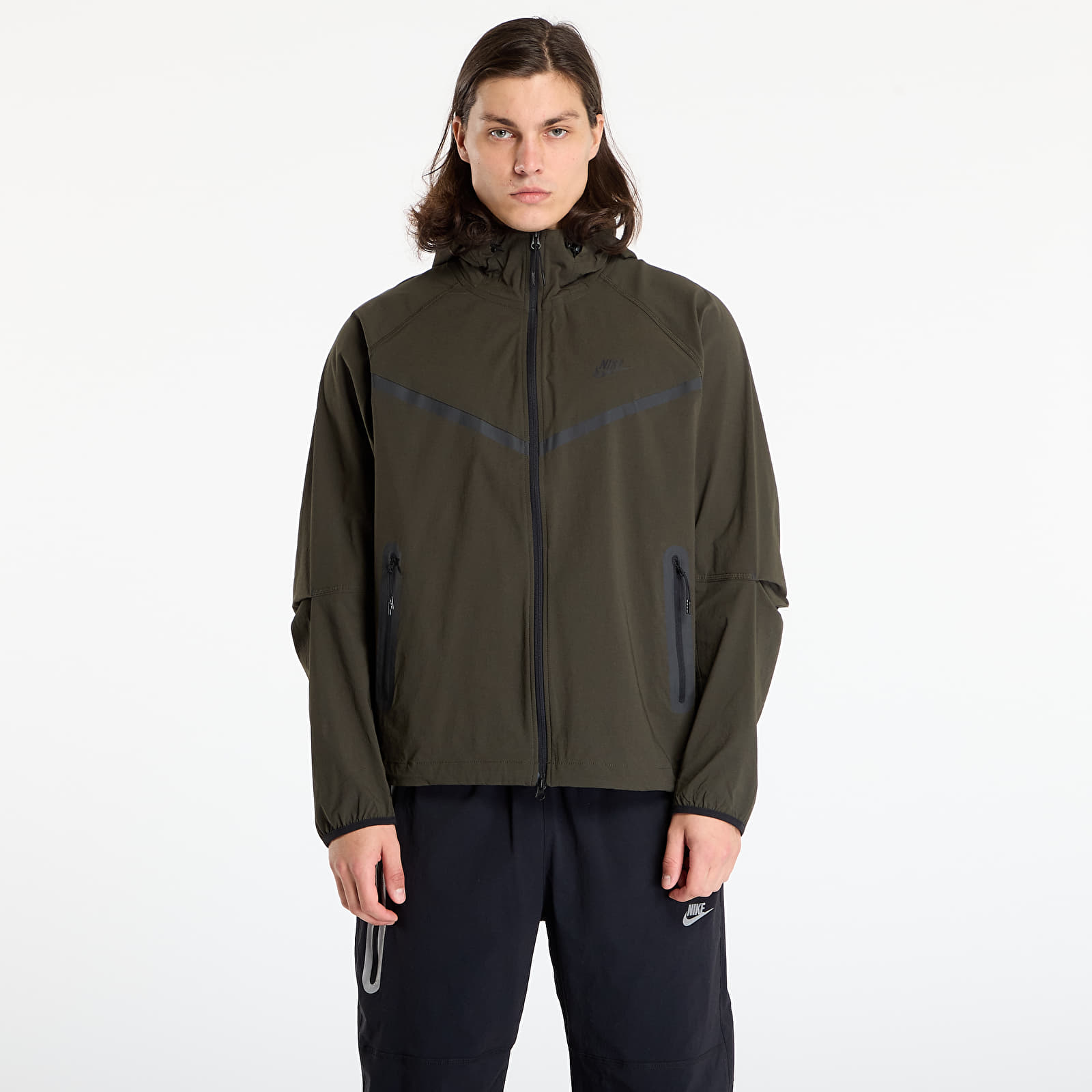 Moške jakne Nike Tech Men's Woven Jacket Sequoia/ Sequoia/ Black