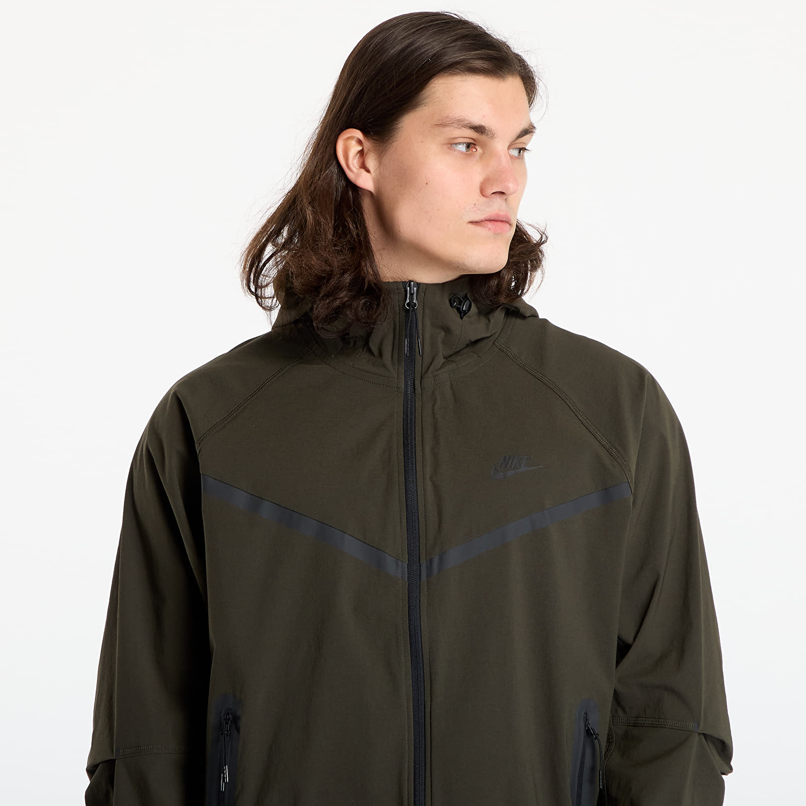 Moške jakne Nike Tech Men's Woven Jacket Sequoia/ Sequoia/ Black