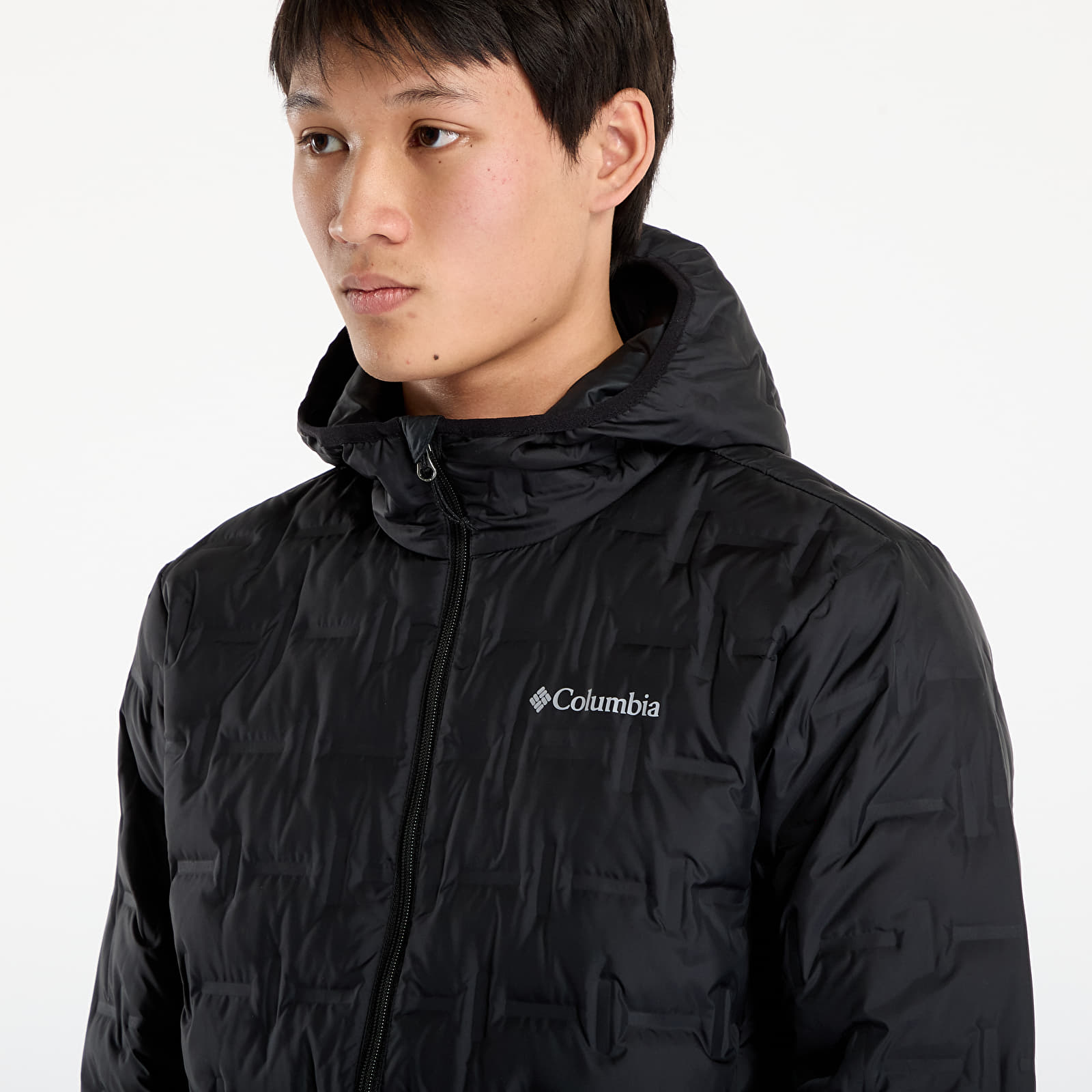 Pánské bundy Columbia Delta Ridge™ II Down Hooded Jacket Black