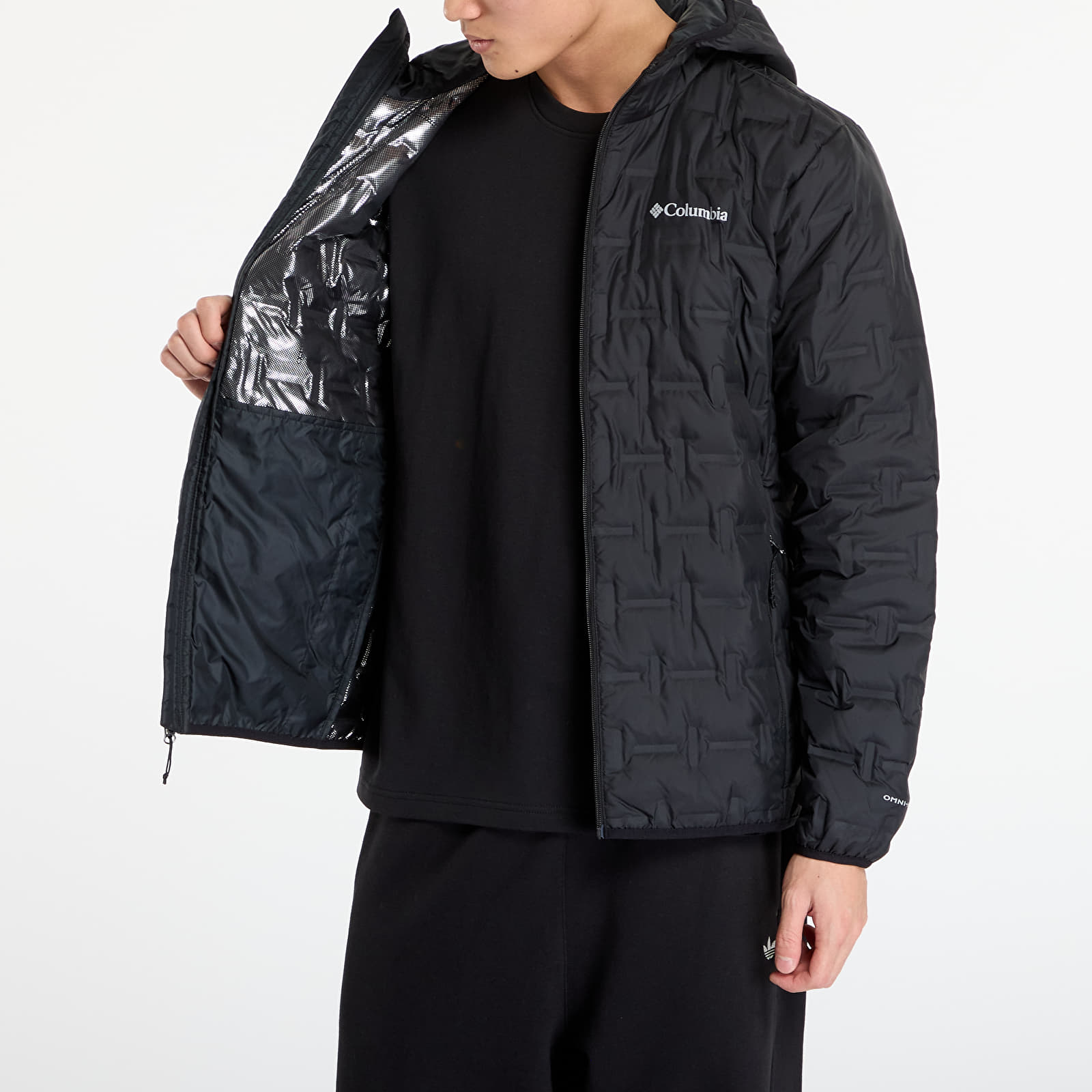 Pánské bundy Columbia Delta Ridge™ II Down Hooded Jacket Black