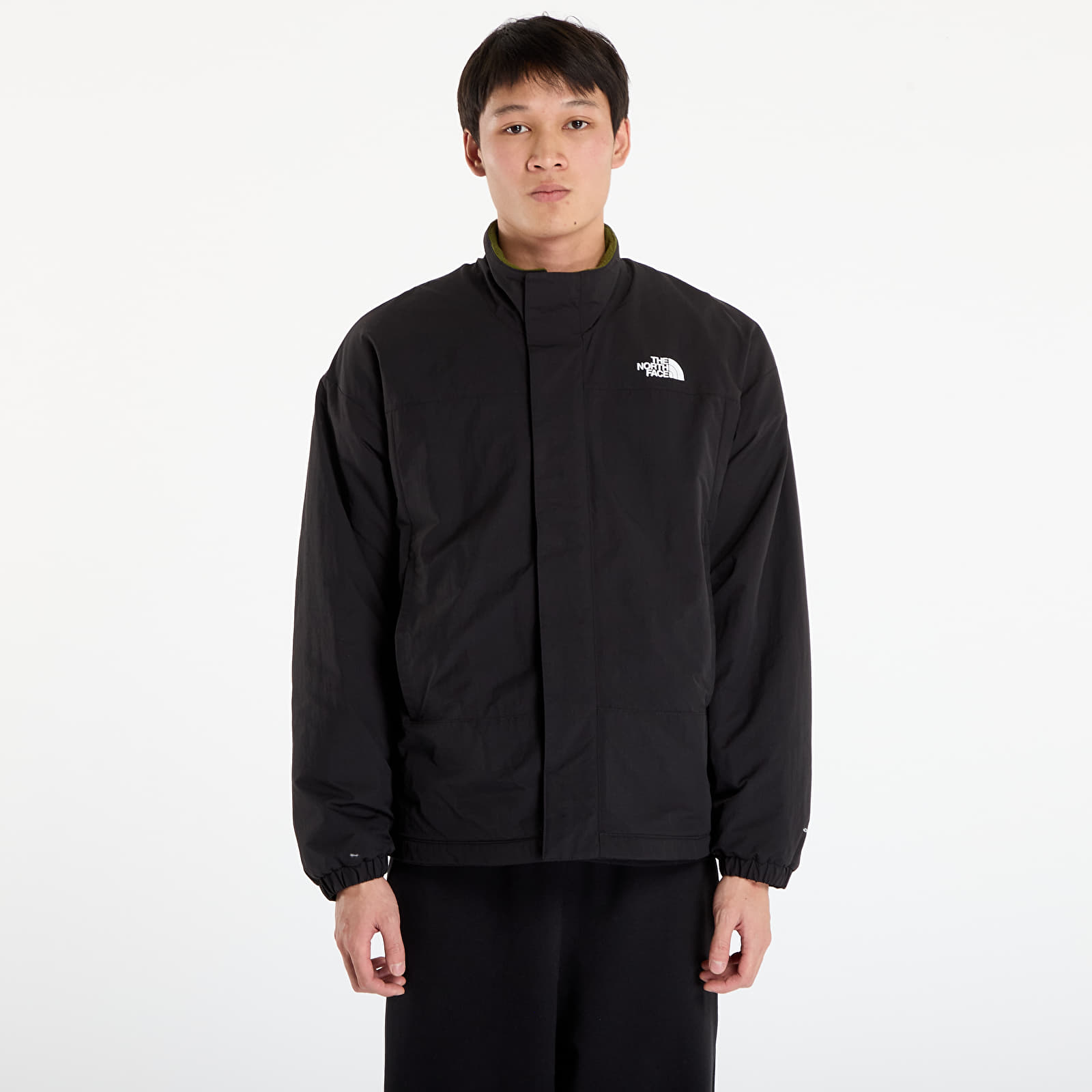 Pánské bundy The North Face M Yumiori Reversible Jacket TNF Black/ Woodland Green