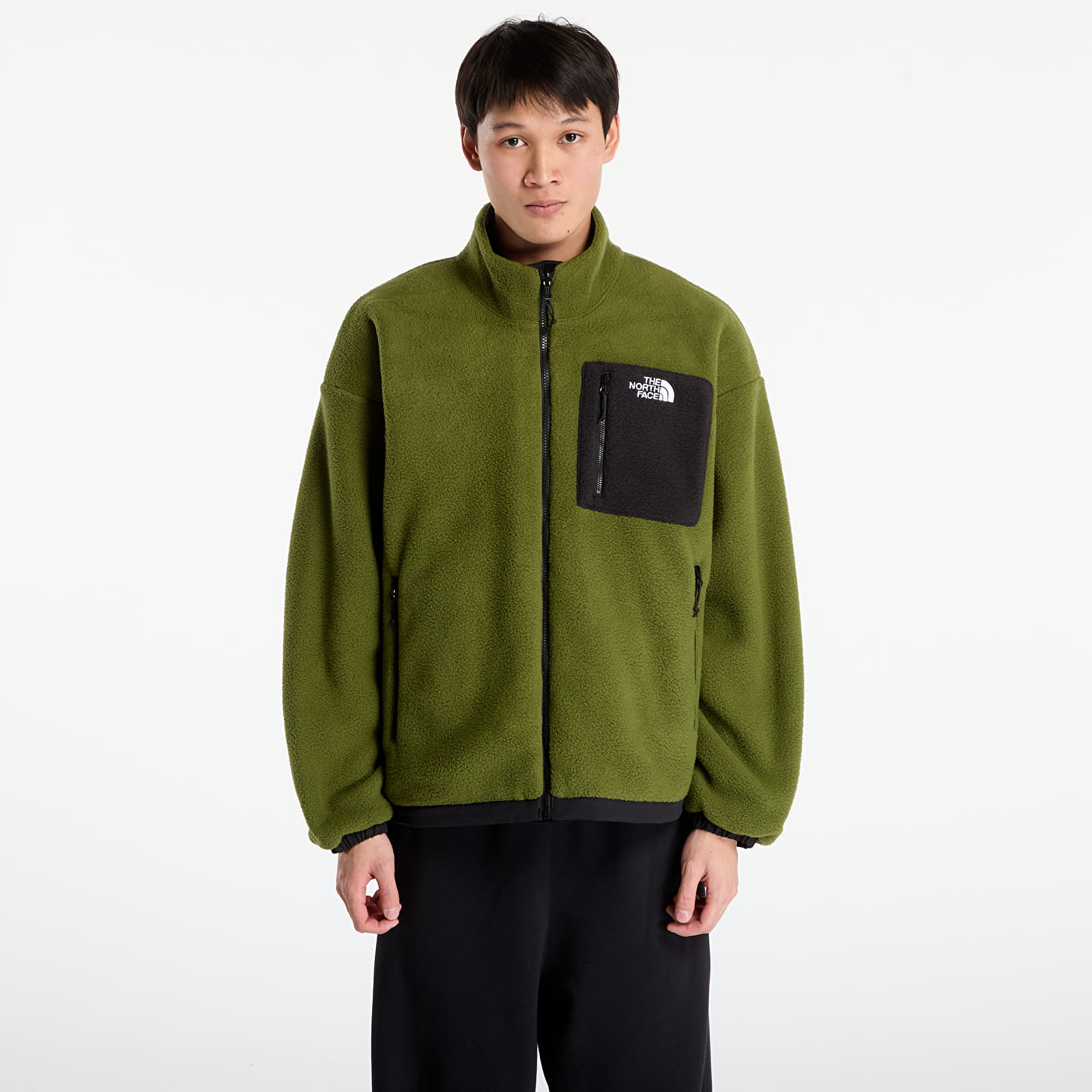Pánské bundy The North Face M Yumiori Reversible Jacket TNF Black/ Woodland Green