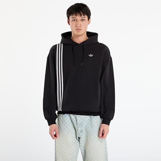 Mikina adidas Front Stripes Hoodie Black