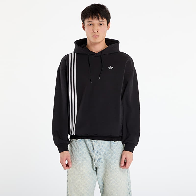 Sweatshirt adidas Front Stripes Hoodie Black