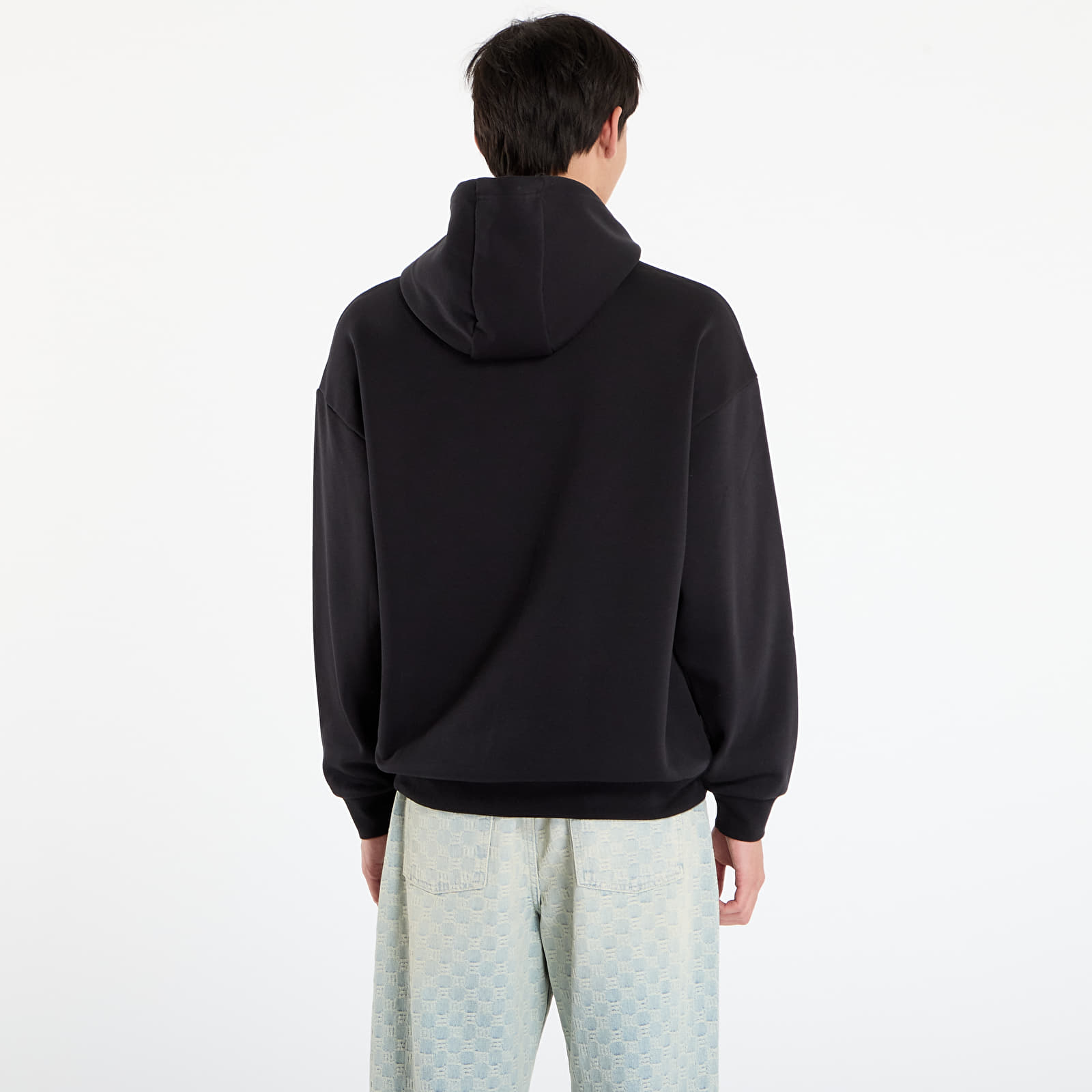 Moški hoodiji adidas Front Stripes Hoodie Black