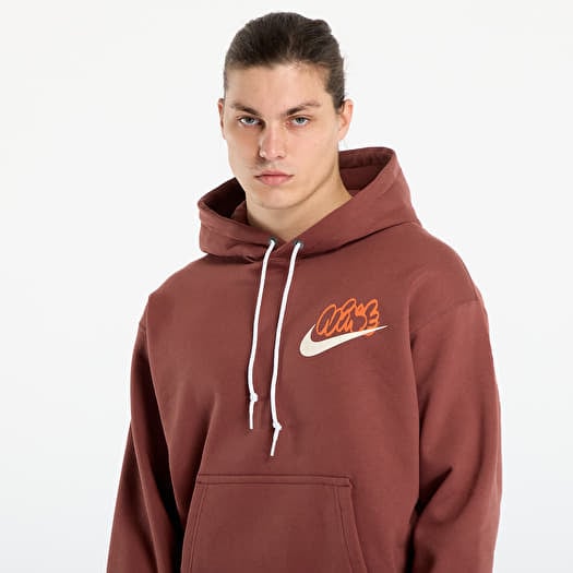 nike red swoosh hoodie