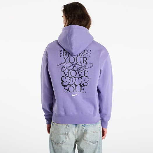 purple nike swoosh hoodie