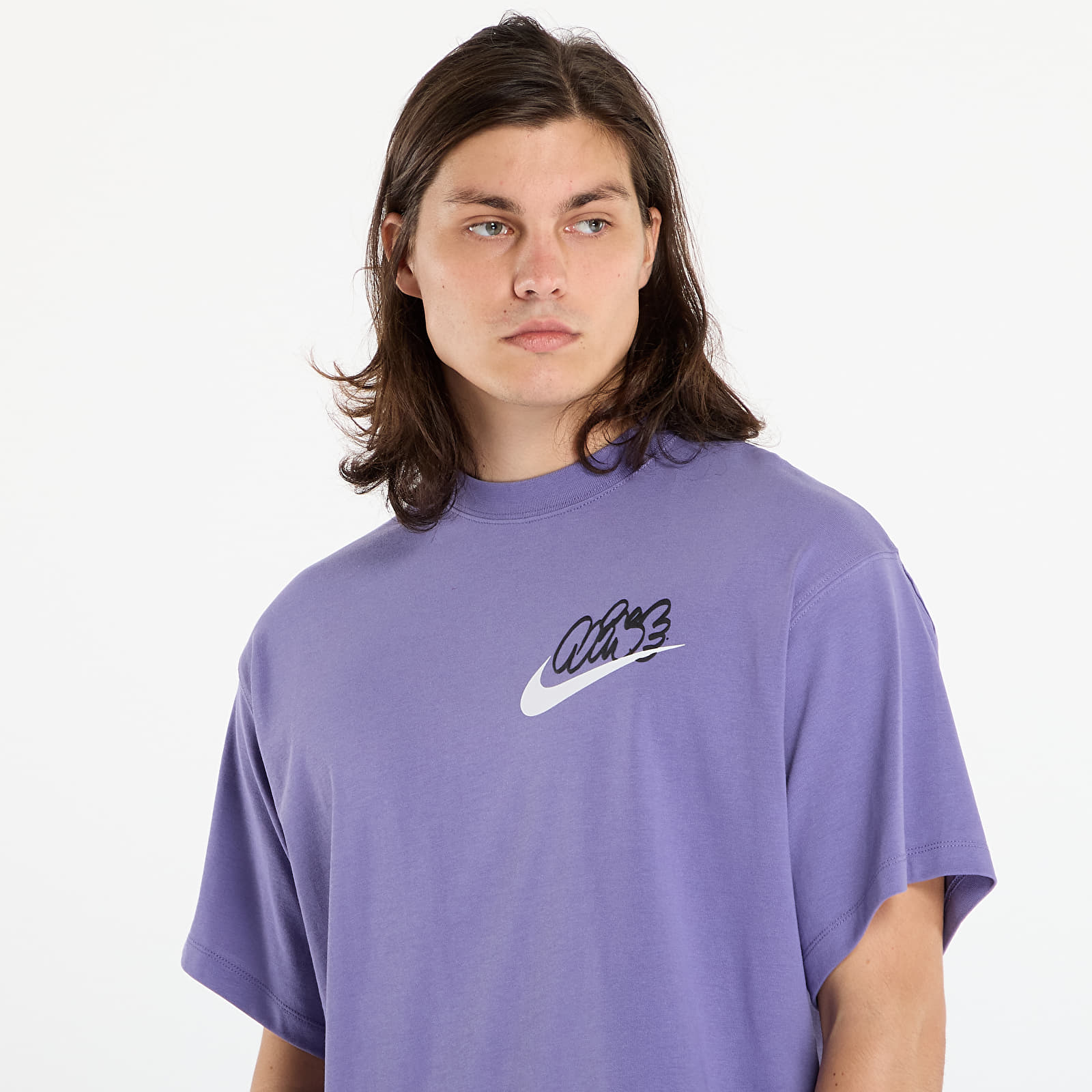 T-shirts för män Nike Solo Swoosh Men's T-Shirt Dusty Amethyst
