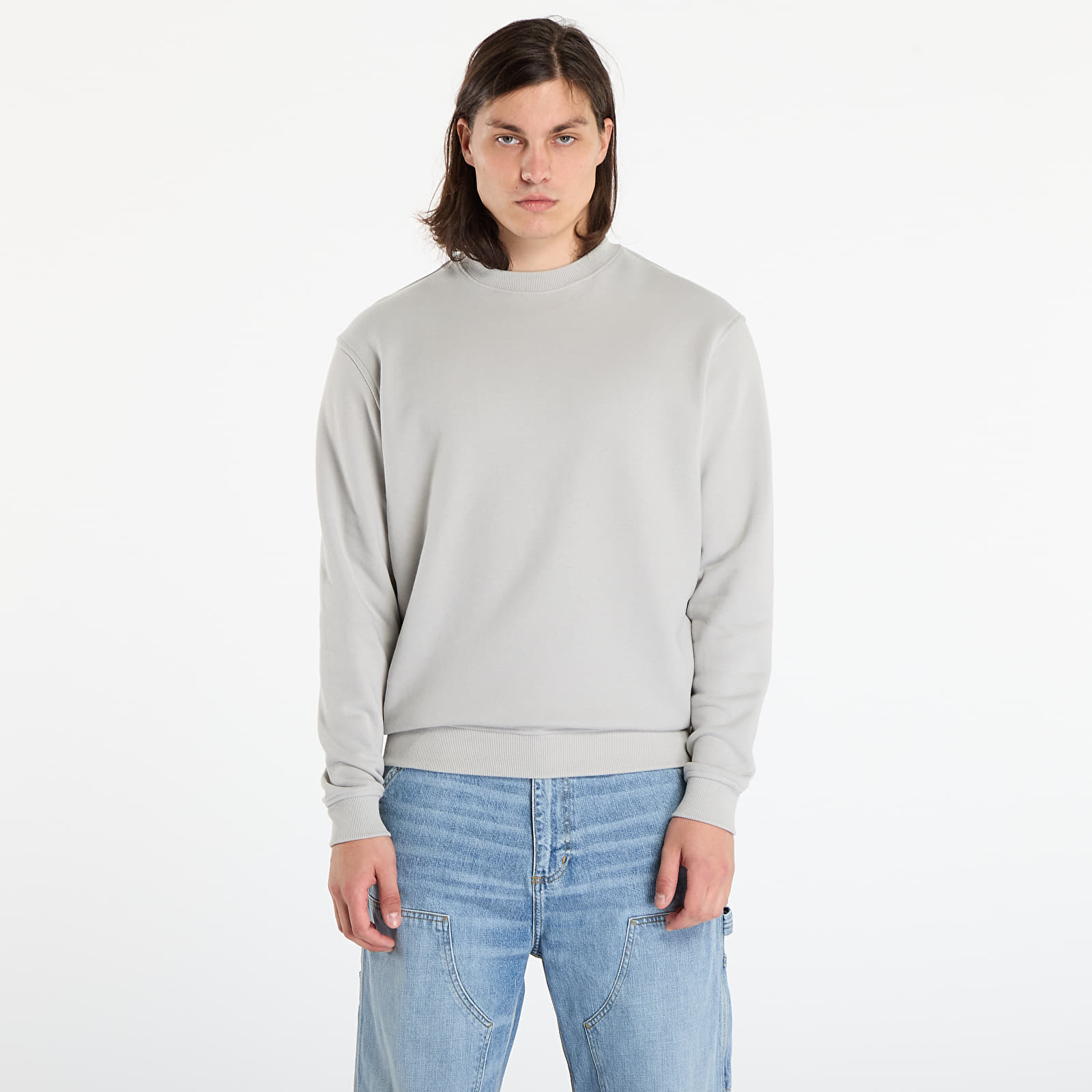 Hanorace Urban Classics Crewneck Sweatshirt Light Asphalt