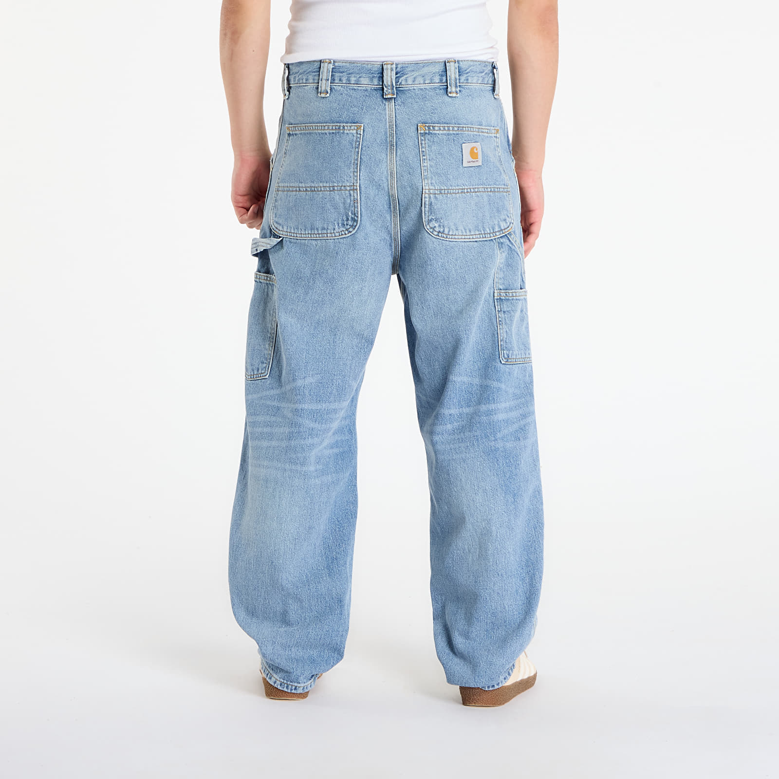 Дънки Carhartt WIP OG Double Knee Pant Blue Burst Washed