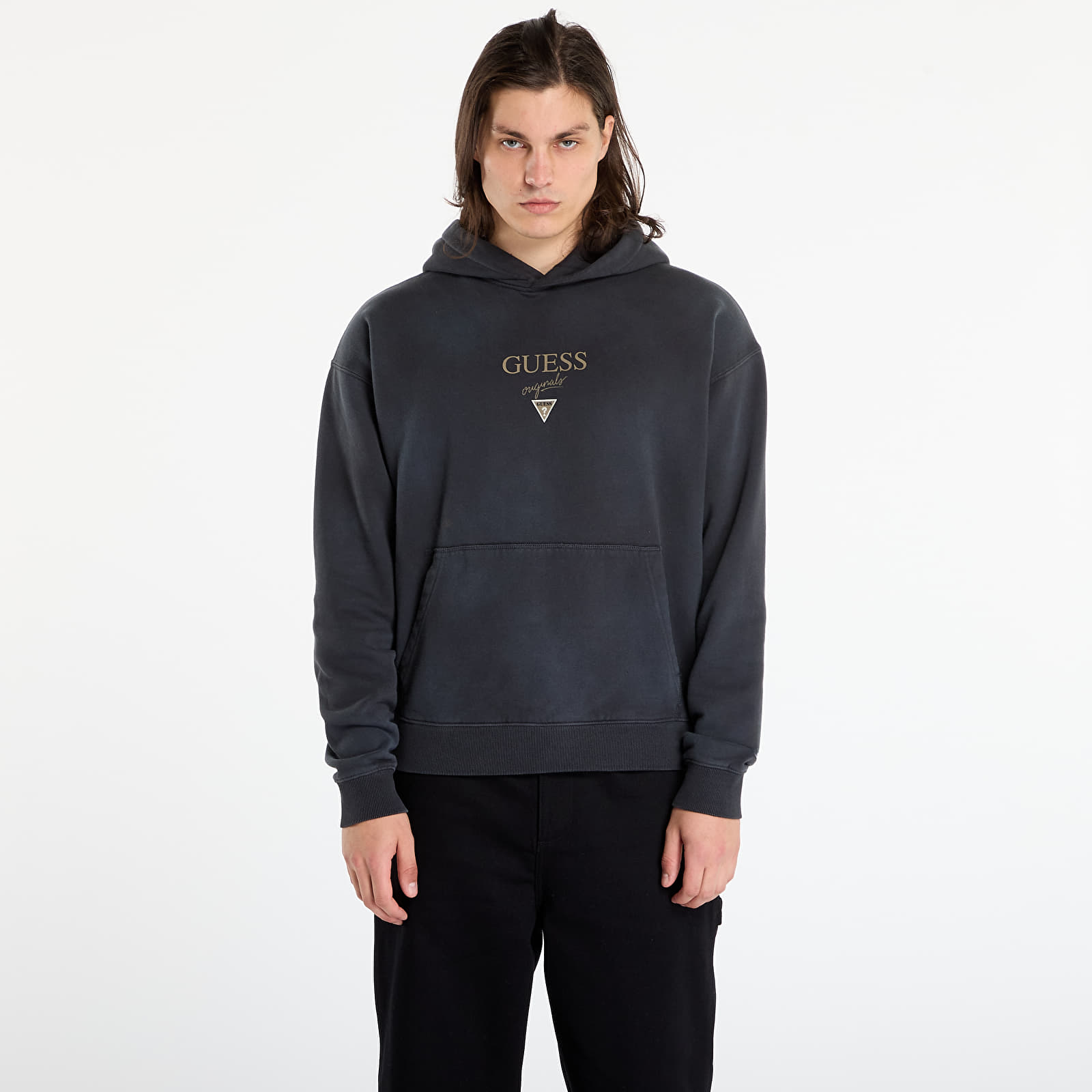 Sweatshirts Guess Originals Baker Loguess Originals Hoodie Grey