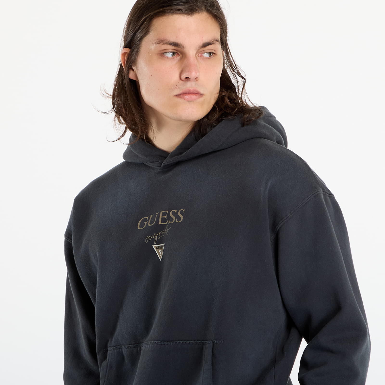 Sweatshirts Guess Originals Baker Loguess Originals Hoodie Grey