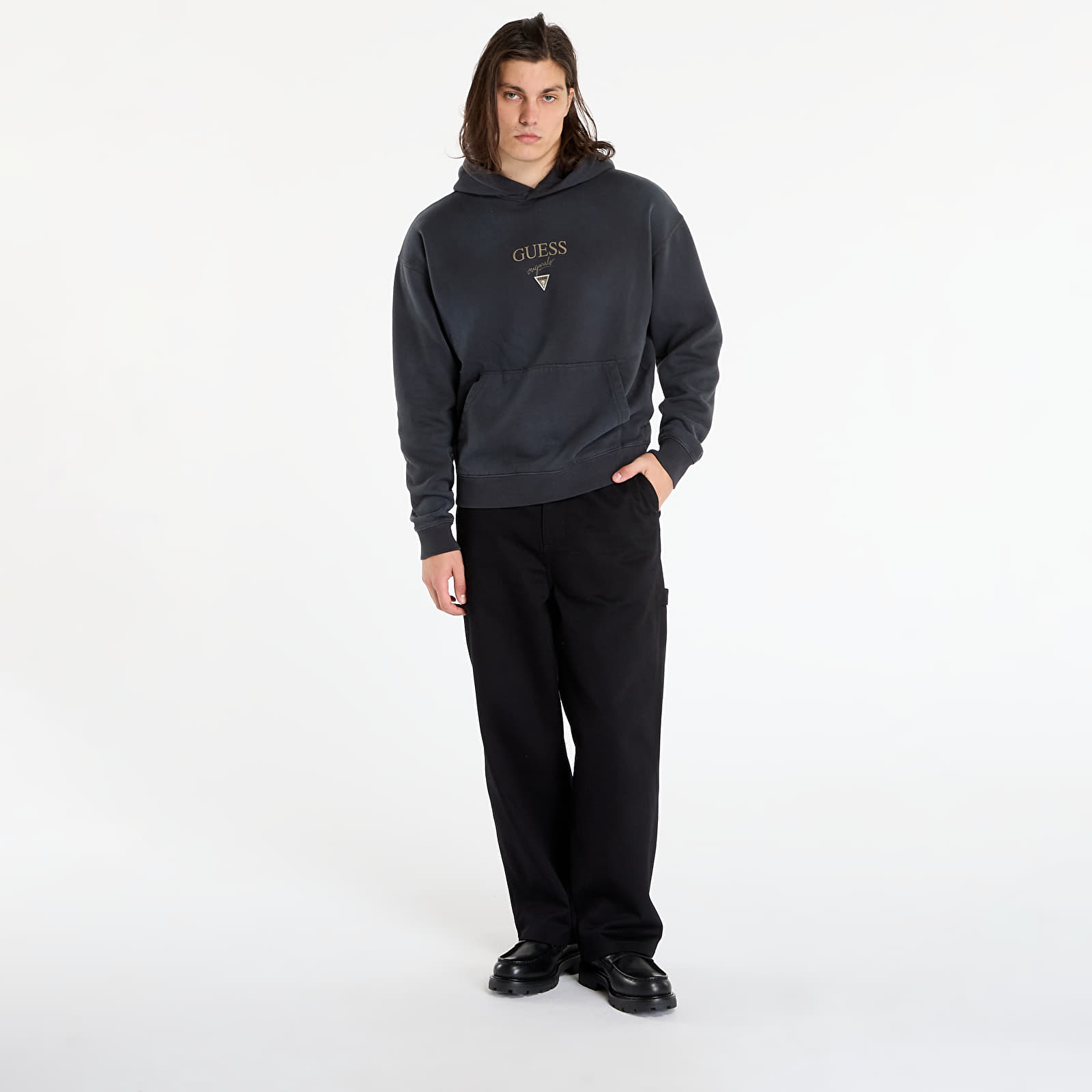 Sweatshirts Guess Originals Baker Loguess Originals Hoodie Grey