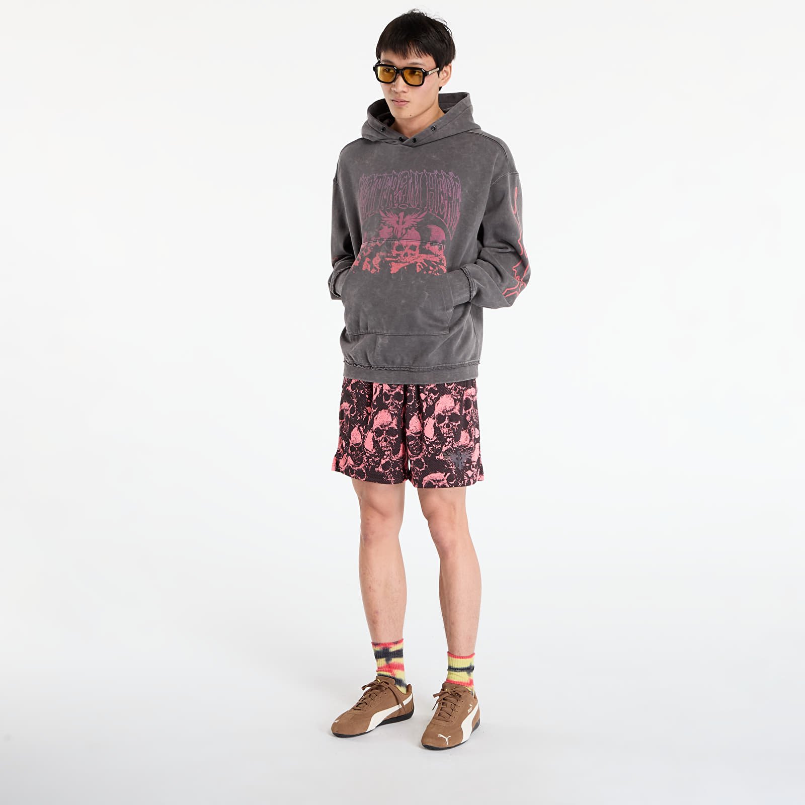 Sweatshirts til mænd Puma LaMelo World Tour-nament Hoodie Dusky Gray