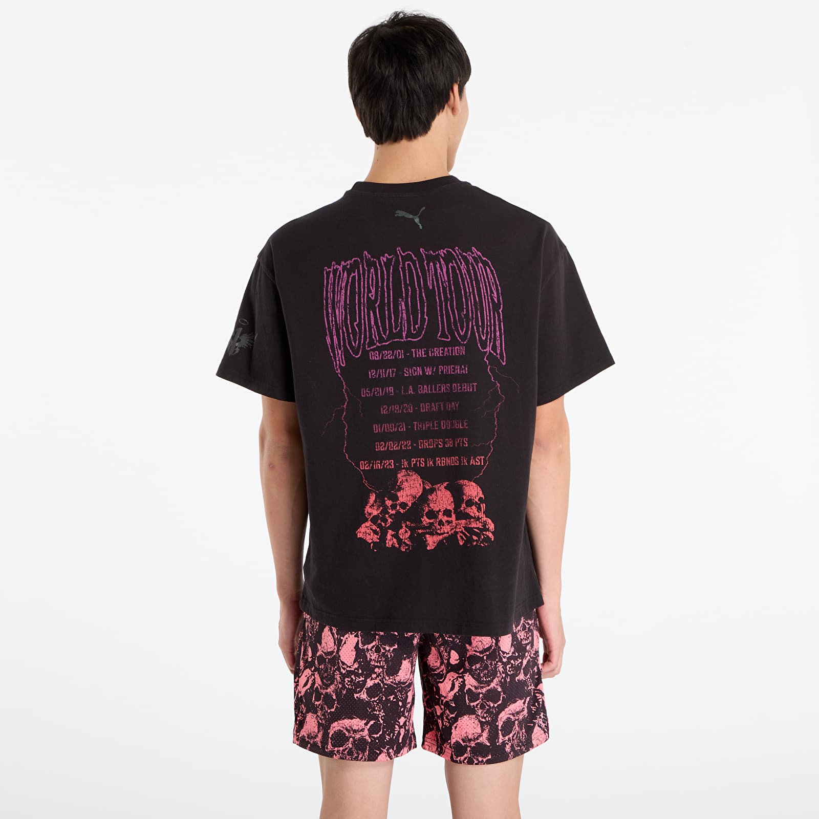 T-shirts til mænd Puma LaMelo World Tour-nament Tee Puma Black