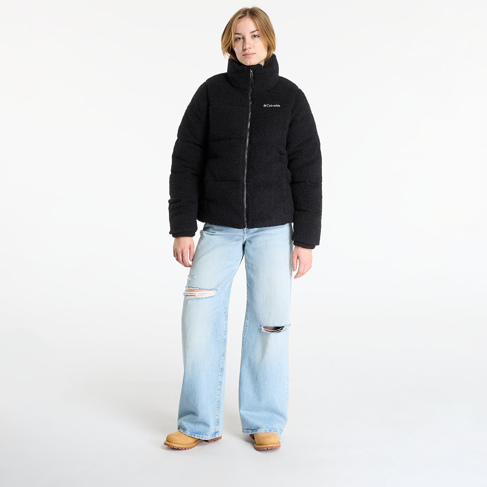 Naisten takit Columbia Puffect™ Sherpa Jacket Black
