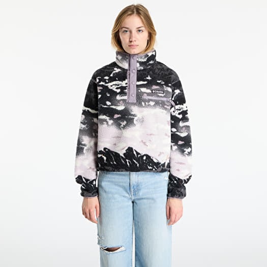 Sweatshirt Columbia Helvetia™ II Printed Cropped Half Snap Shale Purple Sisters/ Shale Purple