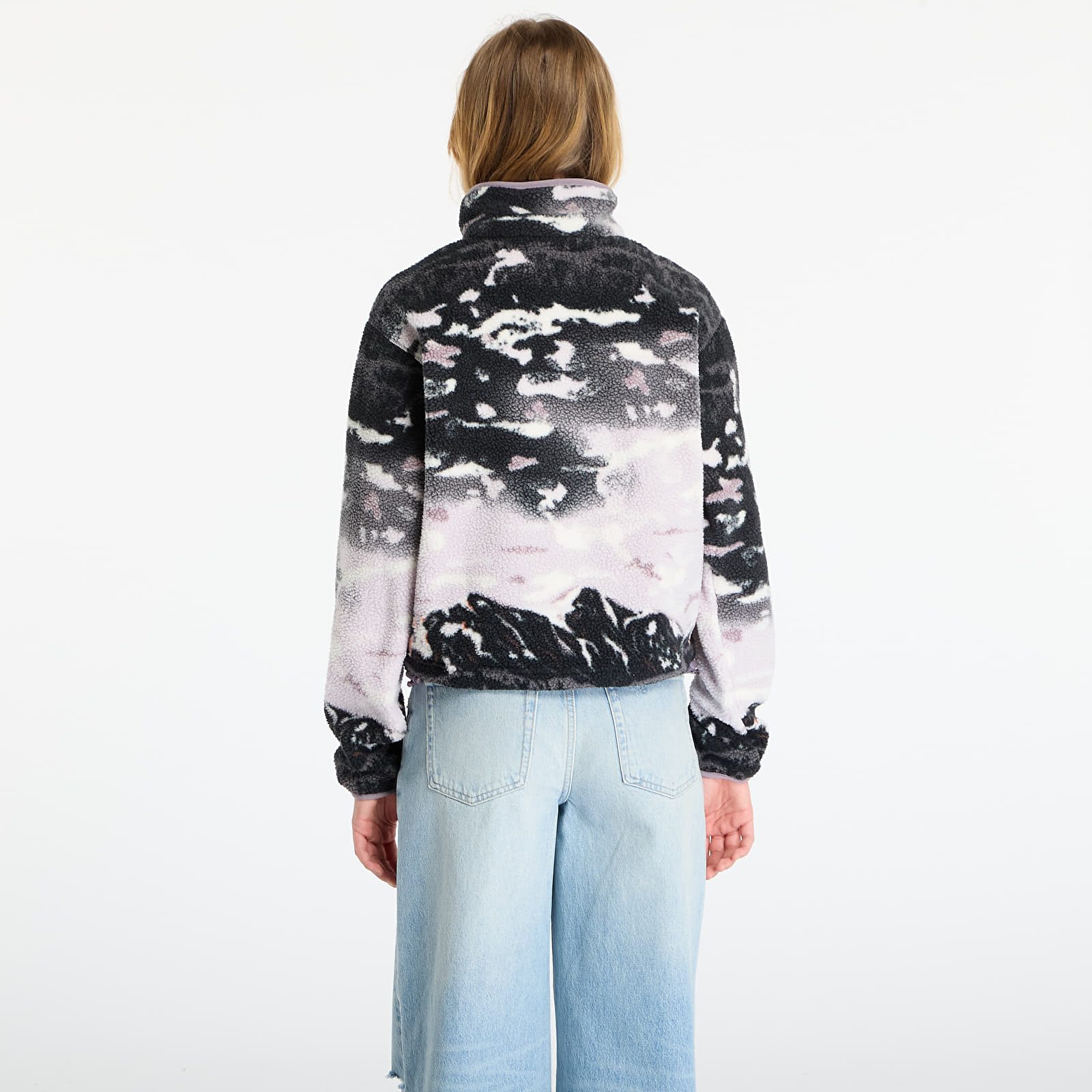 Women's Sweatshirts Columbia Helvetiaâ„¢ II Printed Cropped Half Snap Shale Purple Sisters/ Shale Purple