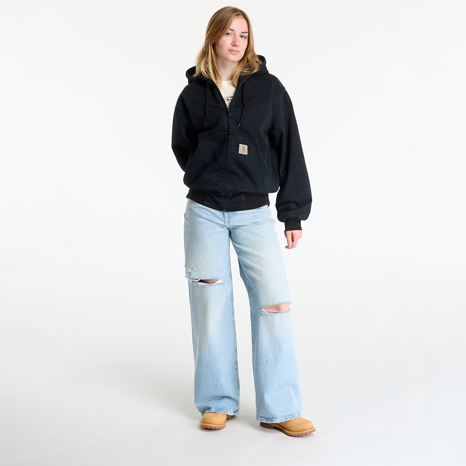 Muške jakne Carhartt WIP OG Active Jacket UNISEX Blue Midnight Wash