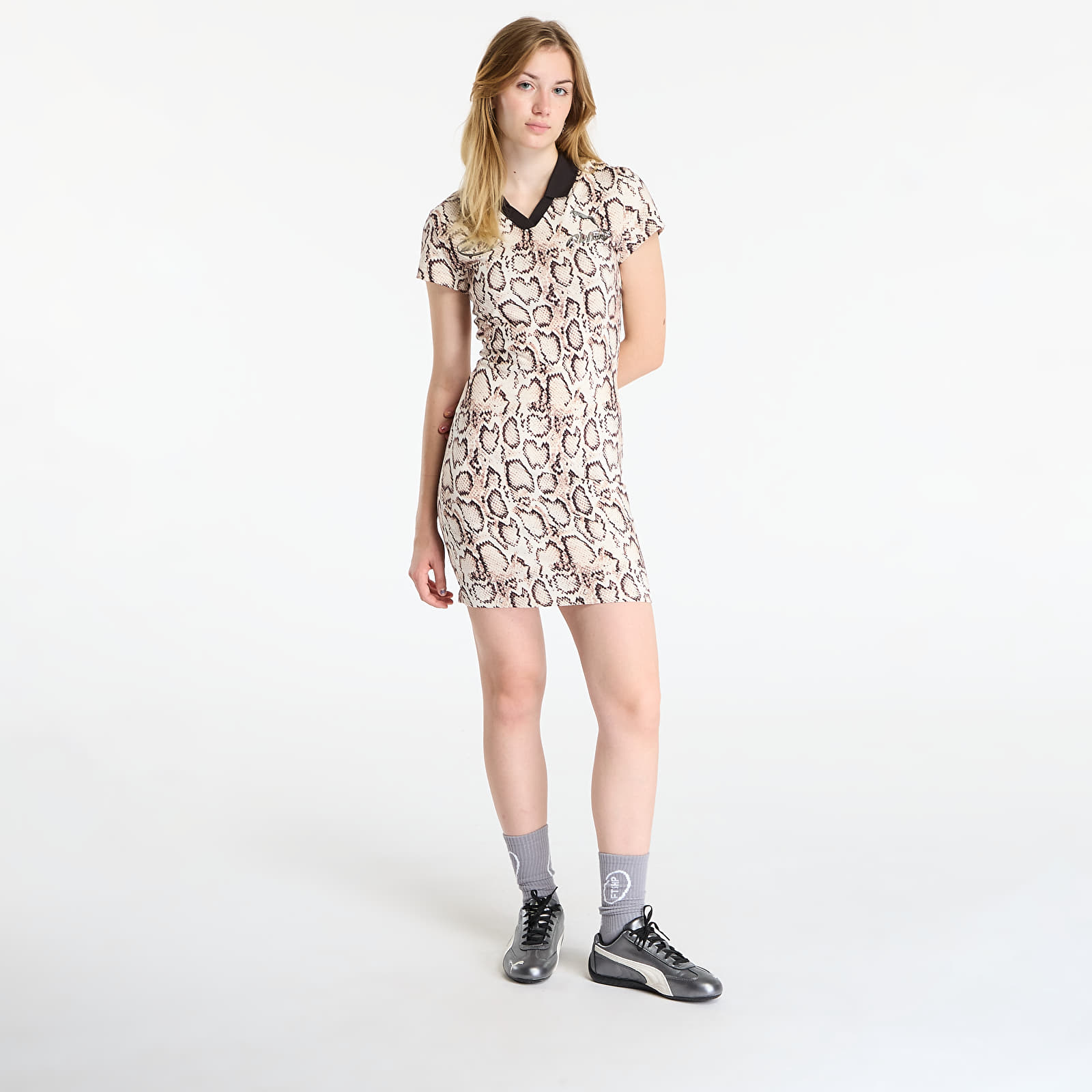 Women's dresses PUMA x A$AP ROCKY Snakeskin Futbol Dress Frosted Ivory/ AOP