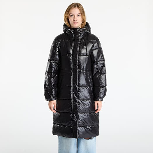 Takki Calvin Klein Jeans Shine Long Puffer Coat Black