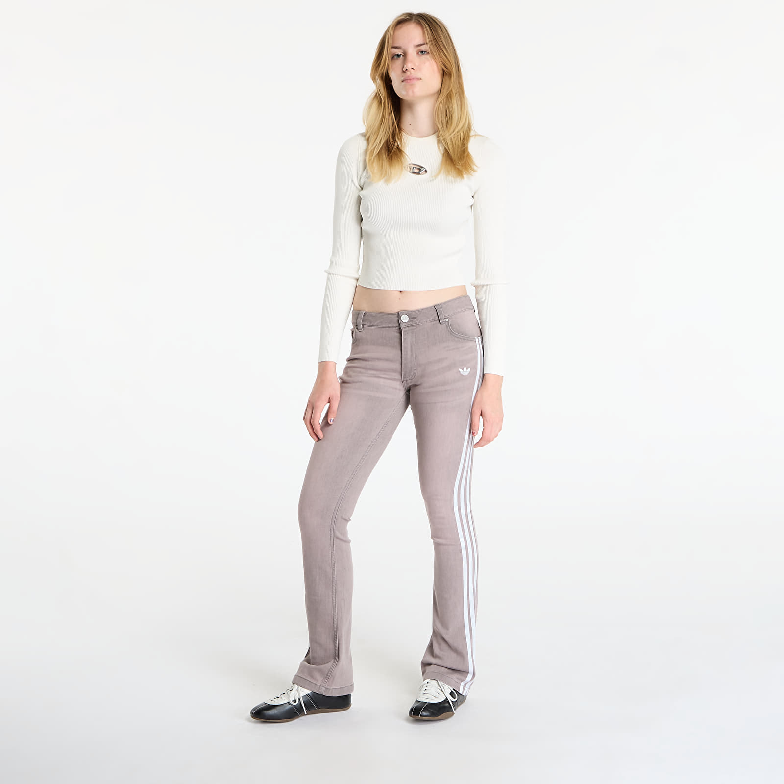 Дамски панталон adidas Adilenium Season 4 Teamgeist Slim LR Denim Joggers New Rose