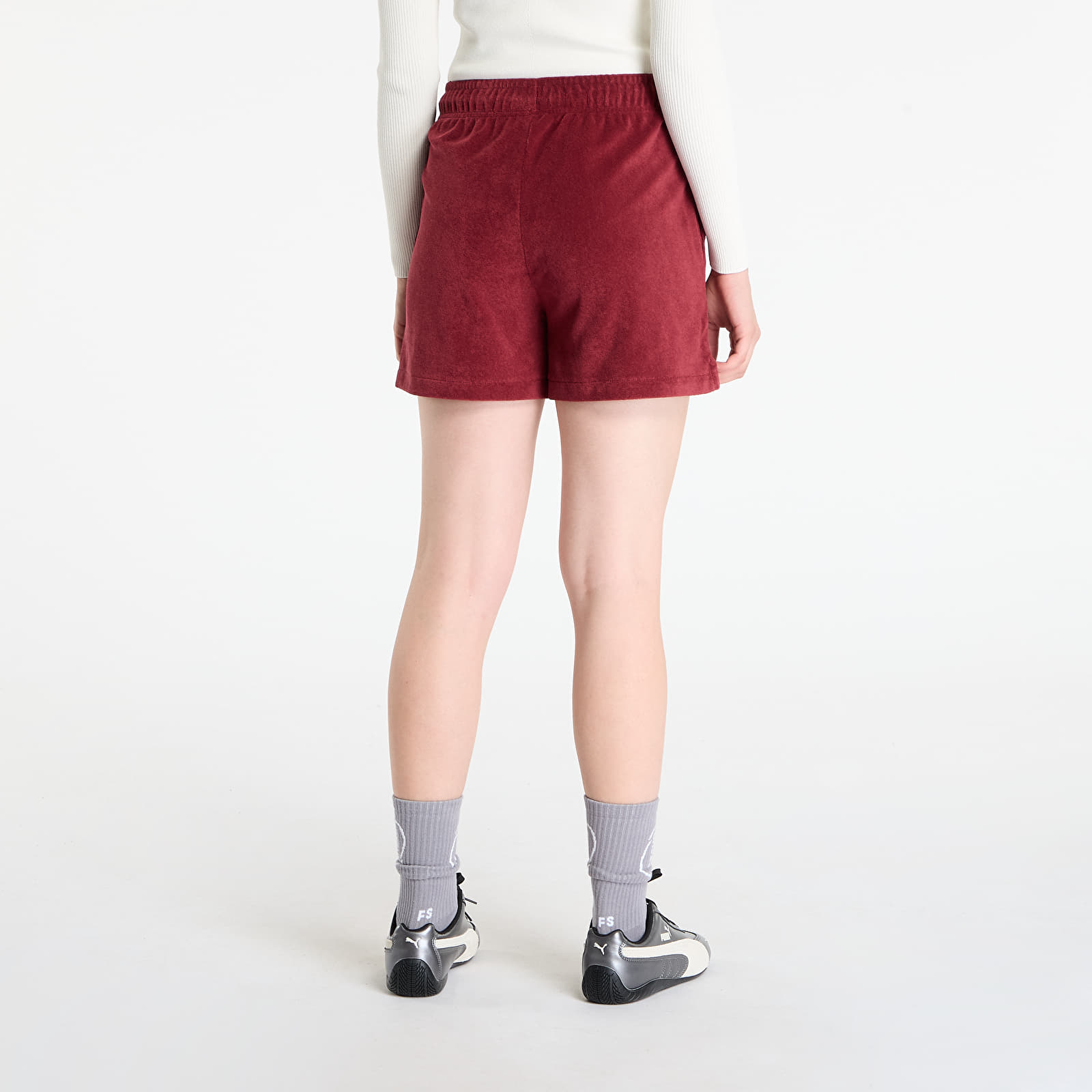 Naisten shortsit PUMA x FENTY Towel Terry Track Short Team Regal Red