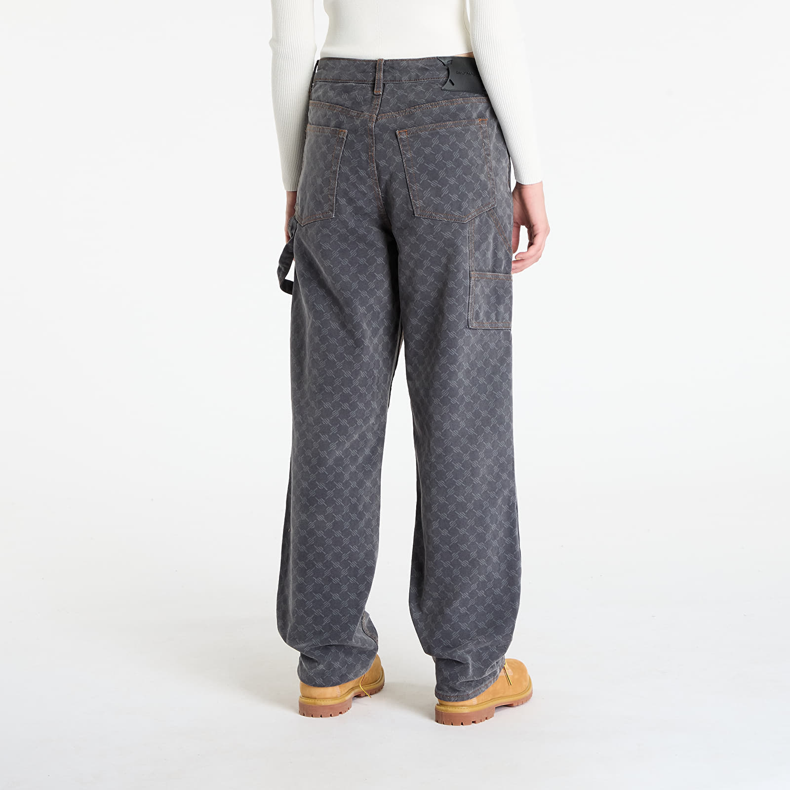 Women's Trousers Daily Paper Monogram Workwear Amba Jeans Grey