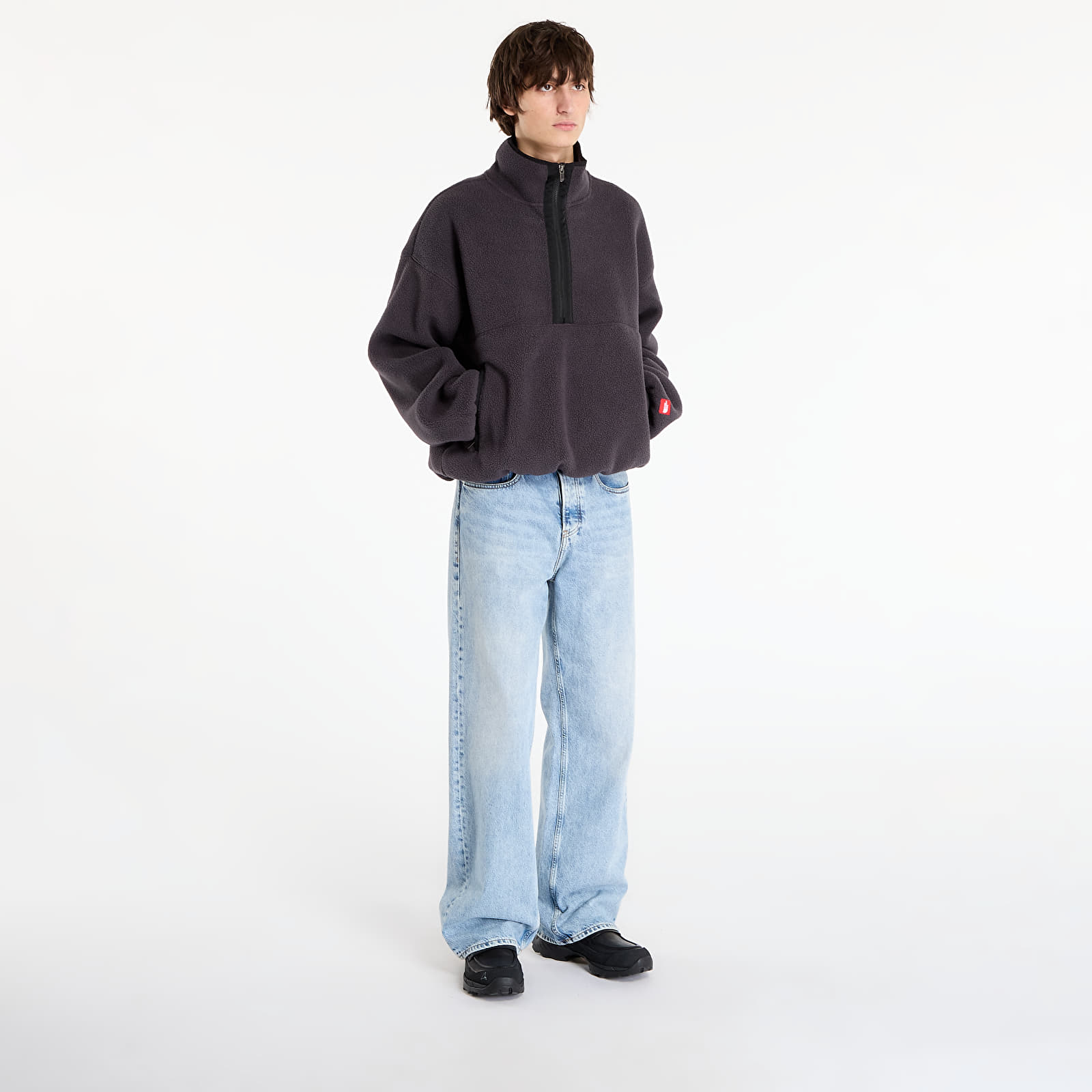 Pánske mikiny The North Face Red Box Vintage 1/ 2 Zip Fleece Obsidian