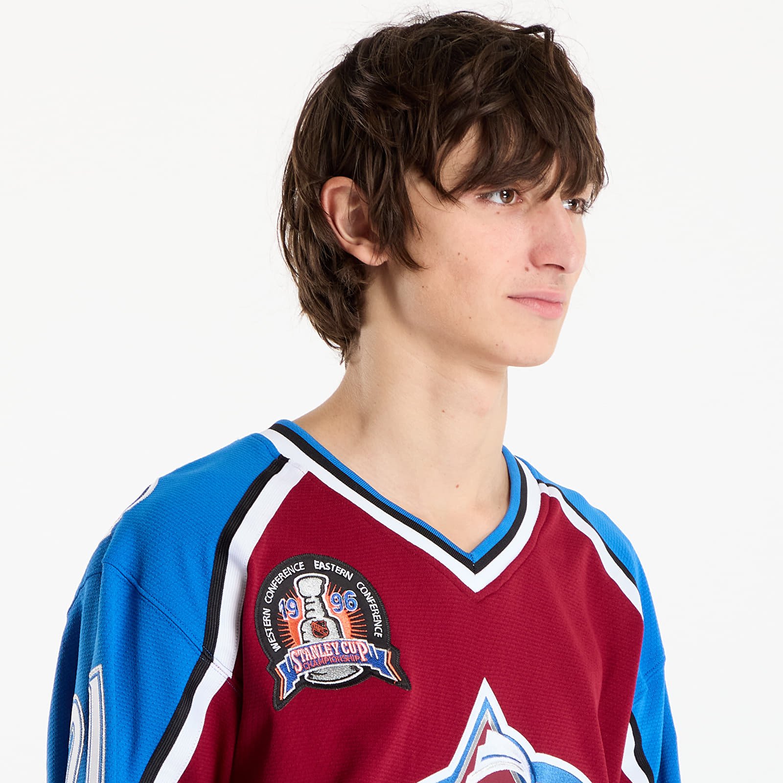T-Shirts Männer Mitchell & Ness NHL Dark Jersey Avalanche 1995 Peter Forsberg Maroon