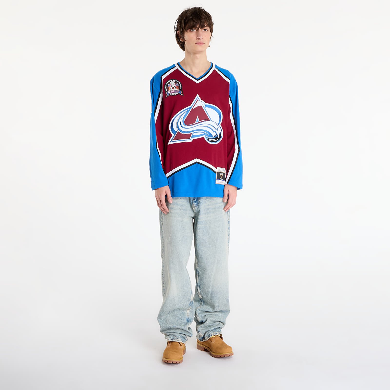 T-Shirts Männer Mitchell & Ness NHL Dark Jersey Avalanche 1995 Peter Forsberg Maroon