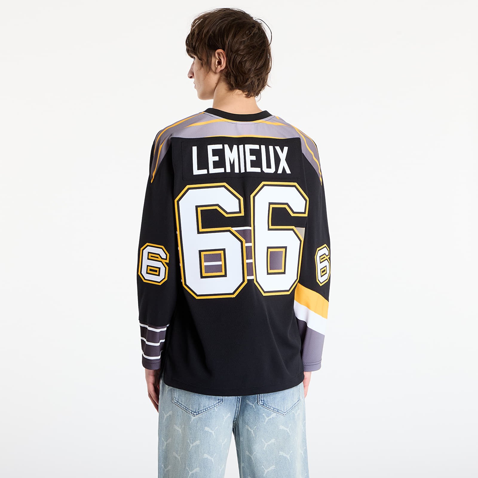 T-Shirts Männer Mitchell & Ness NHL Alternate Jersey Penguins 1996 Mario Lemieux Black