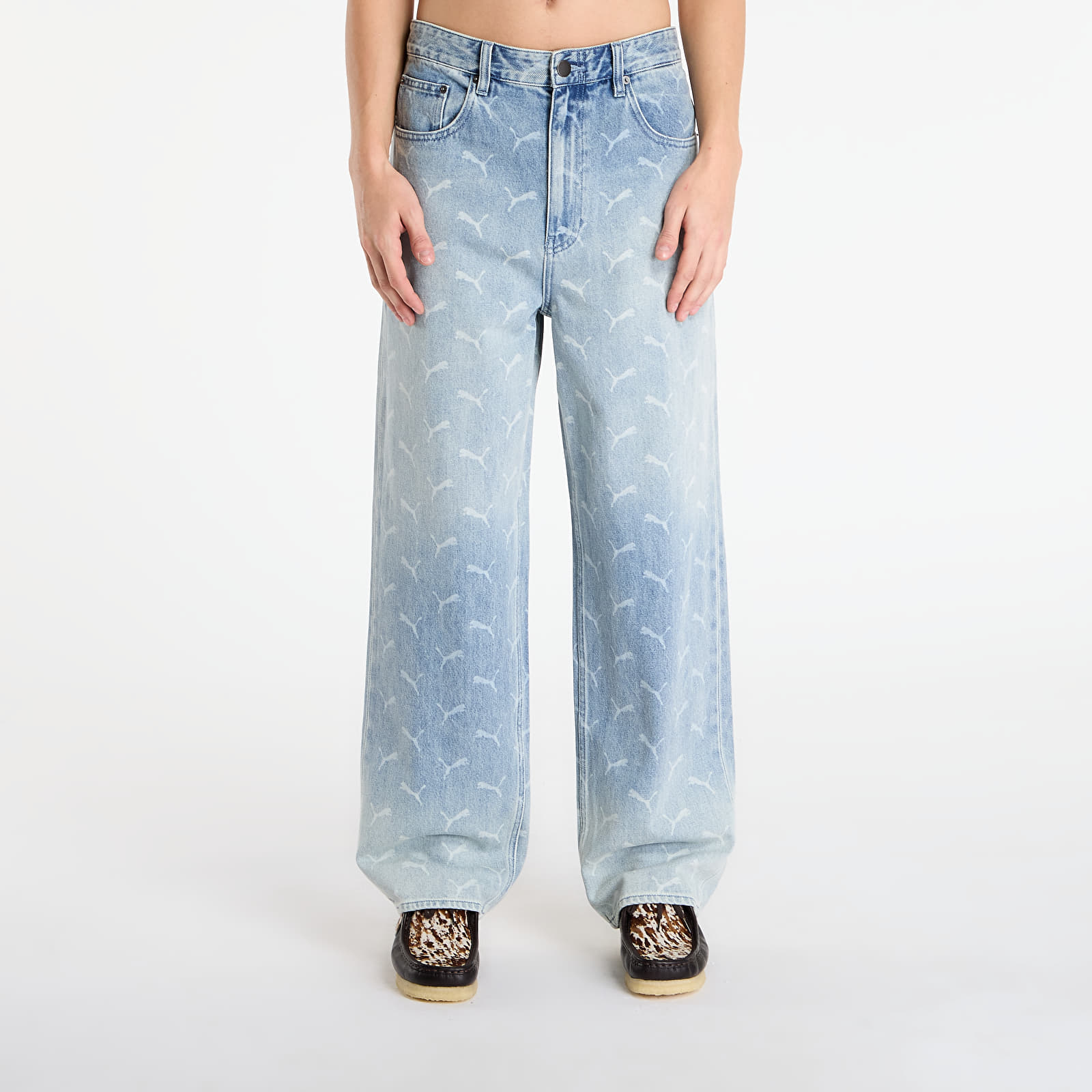Blugi bărbați PUMA x A$AP ROCKY Laser Monogram Faded Denim/ AOP